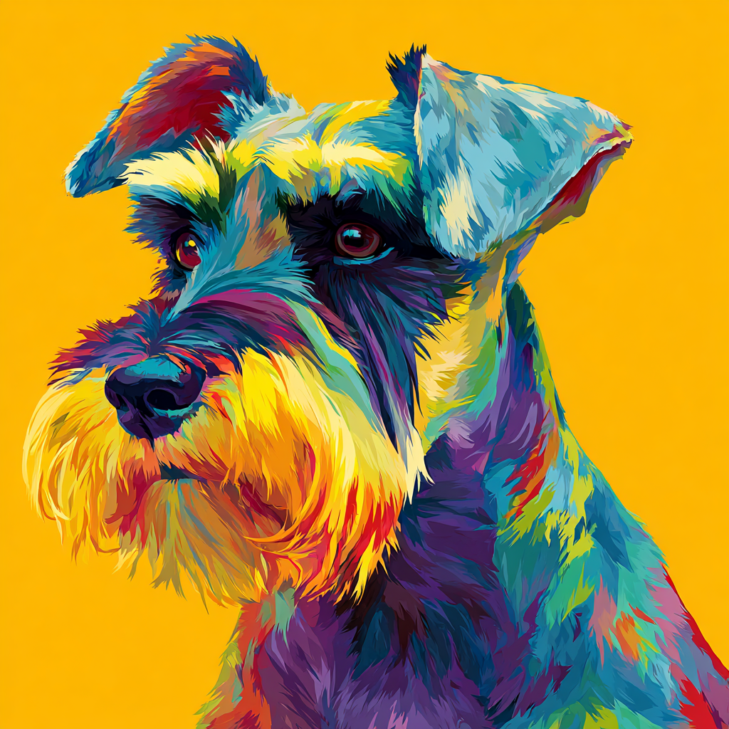Colorful Schnauzer